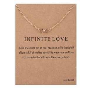 *FRANKIE* Gold Infinite Love Simple Necklace